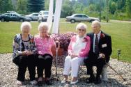 50 yrs + members - Stella Andrews, Marge Waite, Shirley & Al Reeves